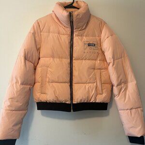 P.E NATION | Ramp Run Puffer Jacket - Peach Pastel